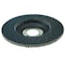 Weiler 4-1/2" Tiger Paw Abrasive Flap Disc, Flat (TY27), 60Z, 7/8" 51109 - alternate 1